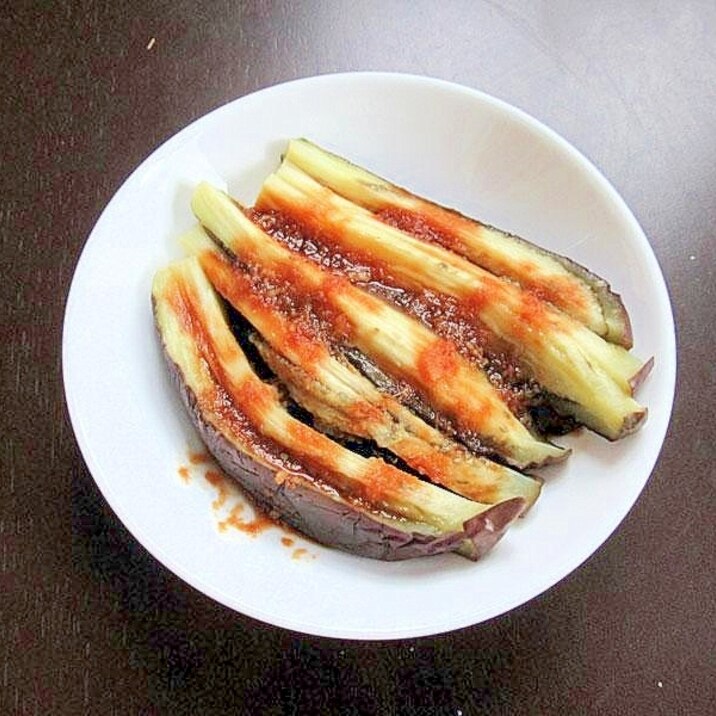 ナスの蒸し焼き生姜醤油がけ